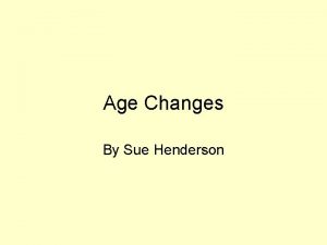 Age Changes By Sue Henderson Pharmacokinetics How body