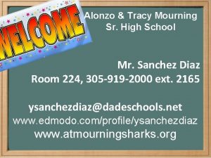 Alonzo Tracy Mourning Sr High School Mr Sanchez