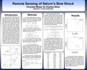 Remote Sensing of Saturns Bow Shock Chrystal Moser