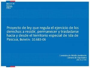 Proyecto de ley que regula el ejercicio de