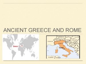 ANCIENT GREECE AND ROME GREECE PLATOS ACADEMY Plato
