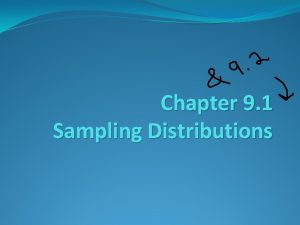 Chapter 9 1 Sampling Distributions Statistical Inference Statistic