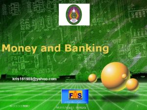 Money and Banking kris 161988yahoo com LOGO 09