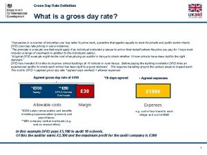 Gross Day Rate Definition What is a gross