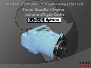 Sisonke Hydraulics Engineering Pty Ltd Parker Hannifin Denison