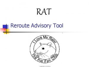 RAT Reroute Advisory Tool This logo used by