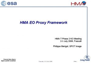 HMA EO Proxy Framework HMAT Phase 2 KO