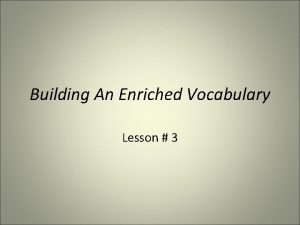 Building An Enriched Vocabulary Lesson 3 Abhor Verb