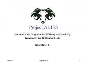 Project ARIES Advanced RAM Integration for Efficiency and