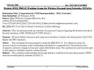 February 2004 doc IEEE 802 15 04080 r