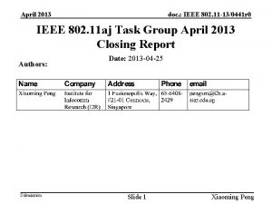 April 2013 doc IEEE 802 11 130441 r