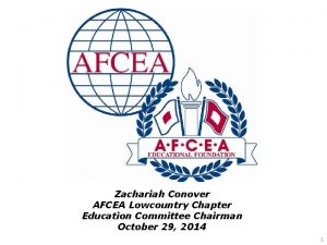 Zachariah Conover AFCEA Lowcountry Chapter Education Committee Chairman