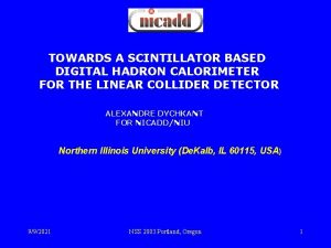 TOWARDS A SCINTILLATOR BASED DIGITAL HADRON CALORIMETER FOR