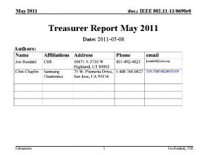 May 2011 doc IEEE 802 11 110690 r