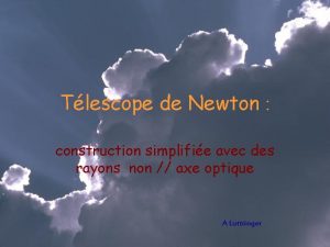 Tlescope de Newton construction simplifie avec des rayons