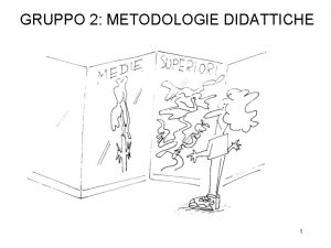 GRUPPO 2 METODOLOGIE DIDATTICHE 1 PAROLE CHIAVE 1