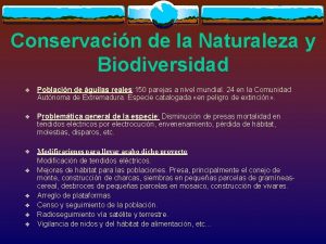 Conservacin de la Naturaleza y Biodiversidad v Poblacin