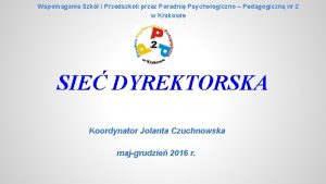 Wspomaganie Szk i Przedszkoli przez Poradni Psychologiczno Pedagogiczn