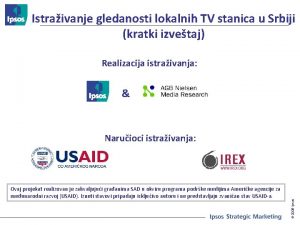 Istraivanje gledanosti lokalnih TV stanica u Srbiji kratki