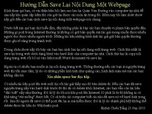 Hng Dn Save Li Ni Dung Mt Webpage