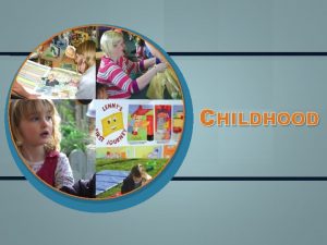 CHILDHOOD BRIEF HISTORY OF CHILDHOOD Centuries of Childhood