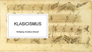Wolfgang amadeus mozart nejznámější skladby