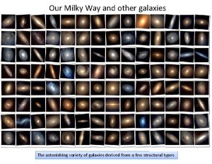 Our Milky Way and other galaxies The astonishing