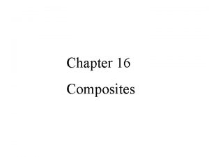 Chapter 16 Composites 1 4 Classification of Materials