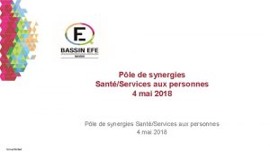 Ple de synergies SantServices aux personnes 4 mai