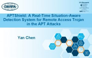 APTShield A RealTime SituationAware Detection System for Remote