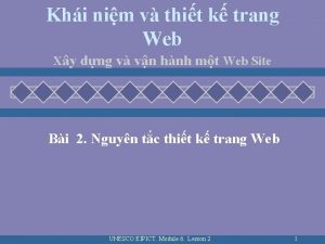 Khi nim v thit k trang Web Xy