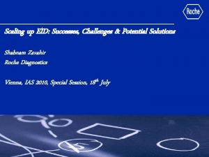 Scaling up EID Successes Challenges Potential Solutions Shabnam