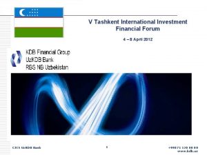 V Tashkent International Investment Financial Forum 4 8