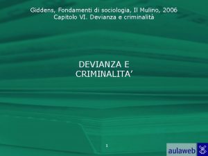 Giddens Fondamenti di sociologia Il Mulino 2006 Capitolo