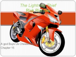 The Lightning Thief Rick Riordan A god Buys