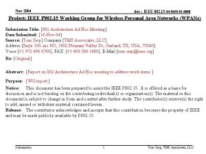 Nov 2004 doc IEEE 802 15 04 0658