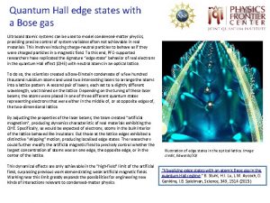 Quantum Hall edge states with a Bose gas