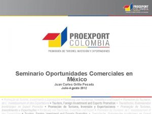 Seminario Oportunidades Comerciales en Mxico Juan Carlos Grillo