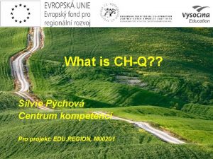 What is CHQ Silvie Pchov Centrum kompetenc Pro