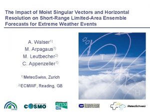 The Impact of Moist Singular Vectors and Horizontal