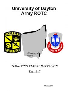 University of Dayton Army ROTC University of Dayton