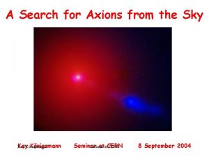 A Search for Axions from the Sky Kay