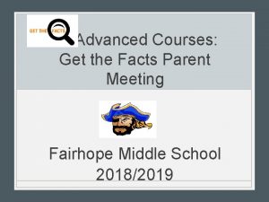 th 7 Advanced Courses Get the Facts Parent