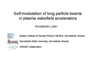 Selfmodulation of long particle beams in plasma wakefield