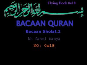 Flying Book 0 e 18 BACAAN QURAN Bacaan