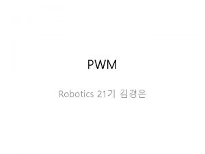 PWM Robotics 21 PWM atmega 128 Fast PWM