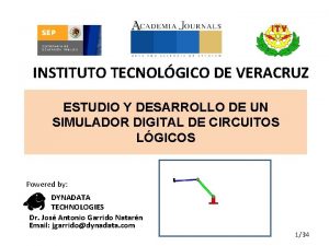 INSTITUTO TECNOLGICO DE VERACRUZ ESTUDIO Y DESARROLLO DE