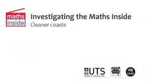 Investigating the Maths Inside Cleaner coasts From shop