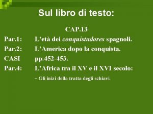 Sul libro di testo Par 1 Par 2