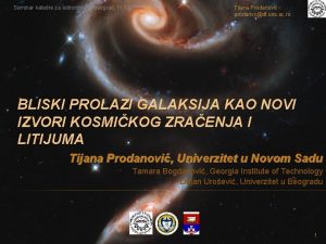 Seminar katedre za astronomiju Beograd 11 12 2012